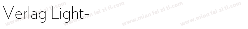 Verlag Light字体转换